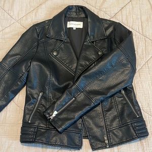 NWOT cupcakes and cashmere leather jacket